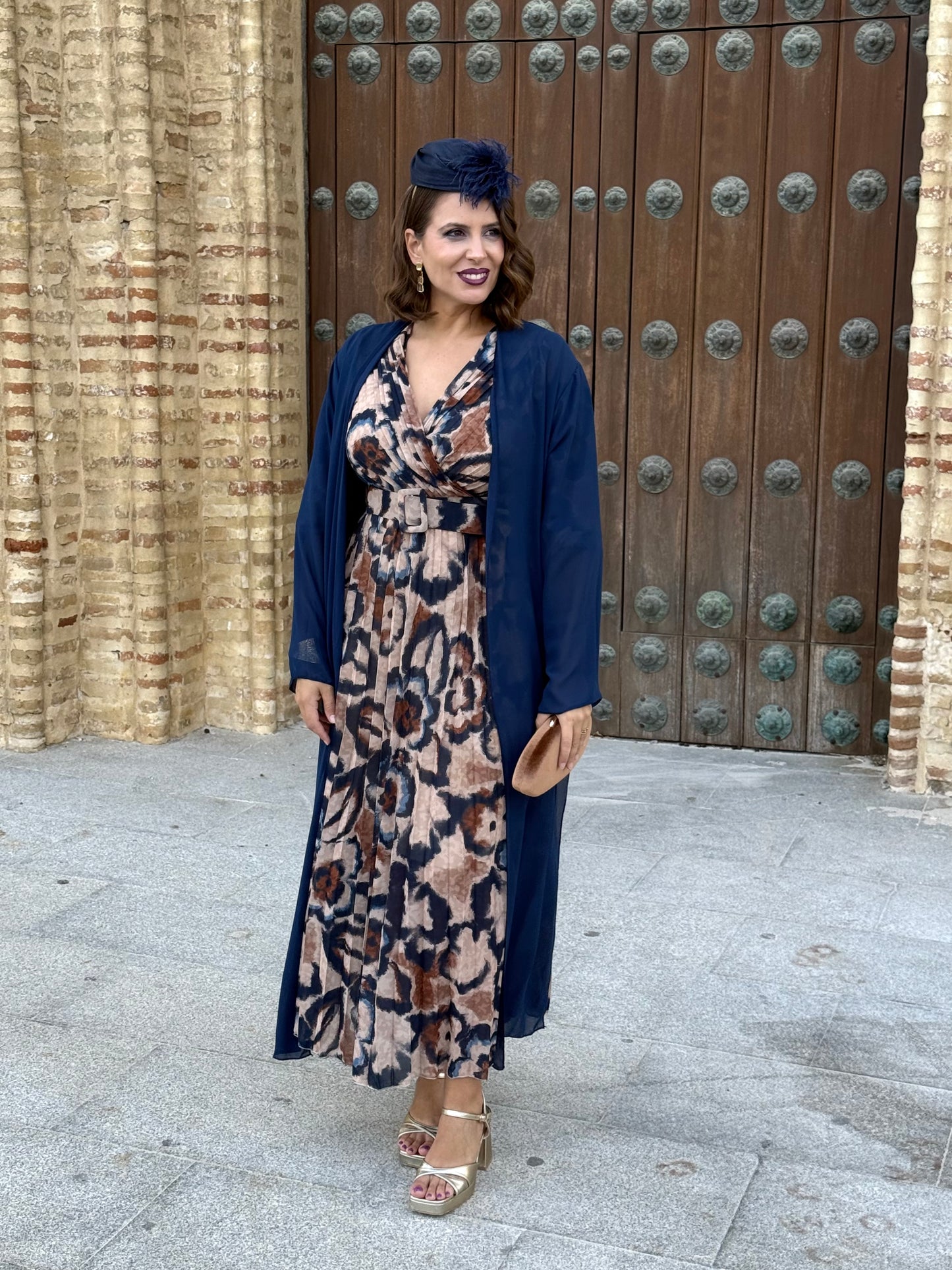 Kimono Gasa Azul Marino