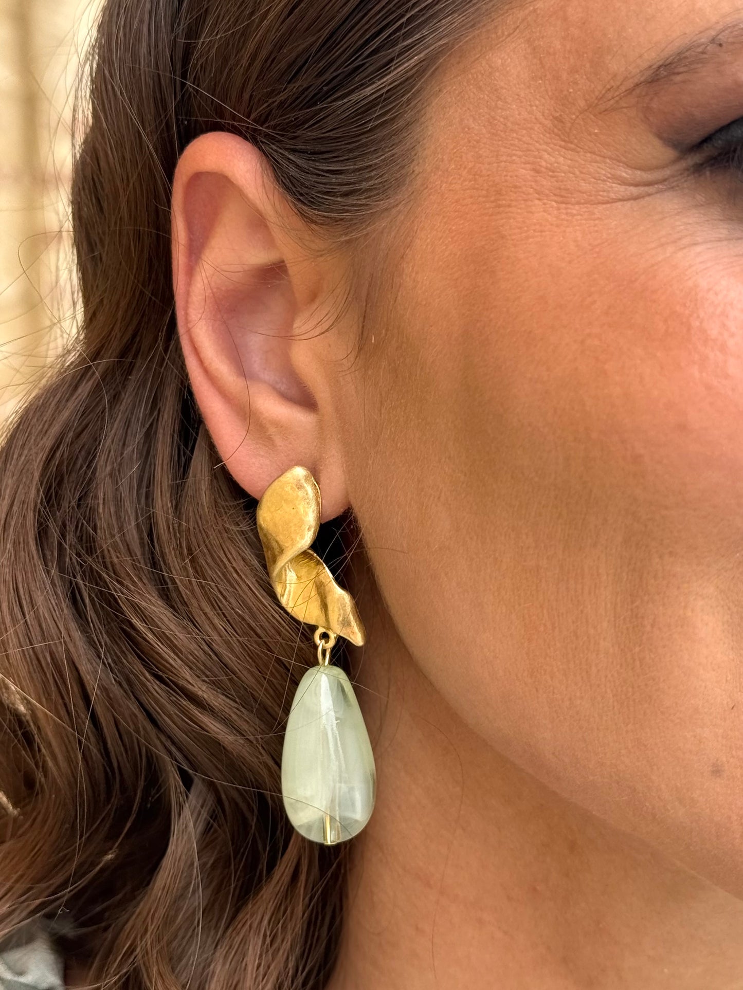 Pendientes Italia Verde Mar
