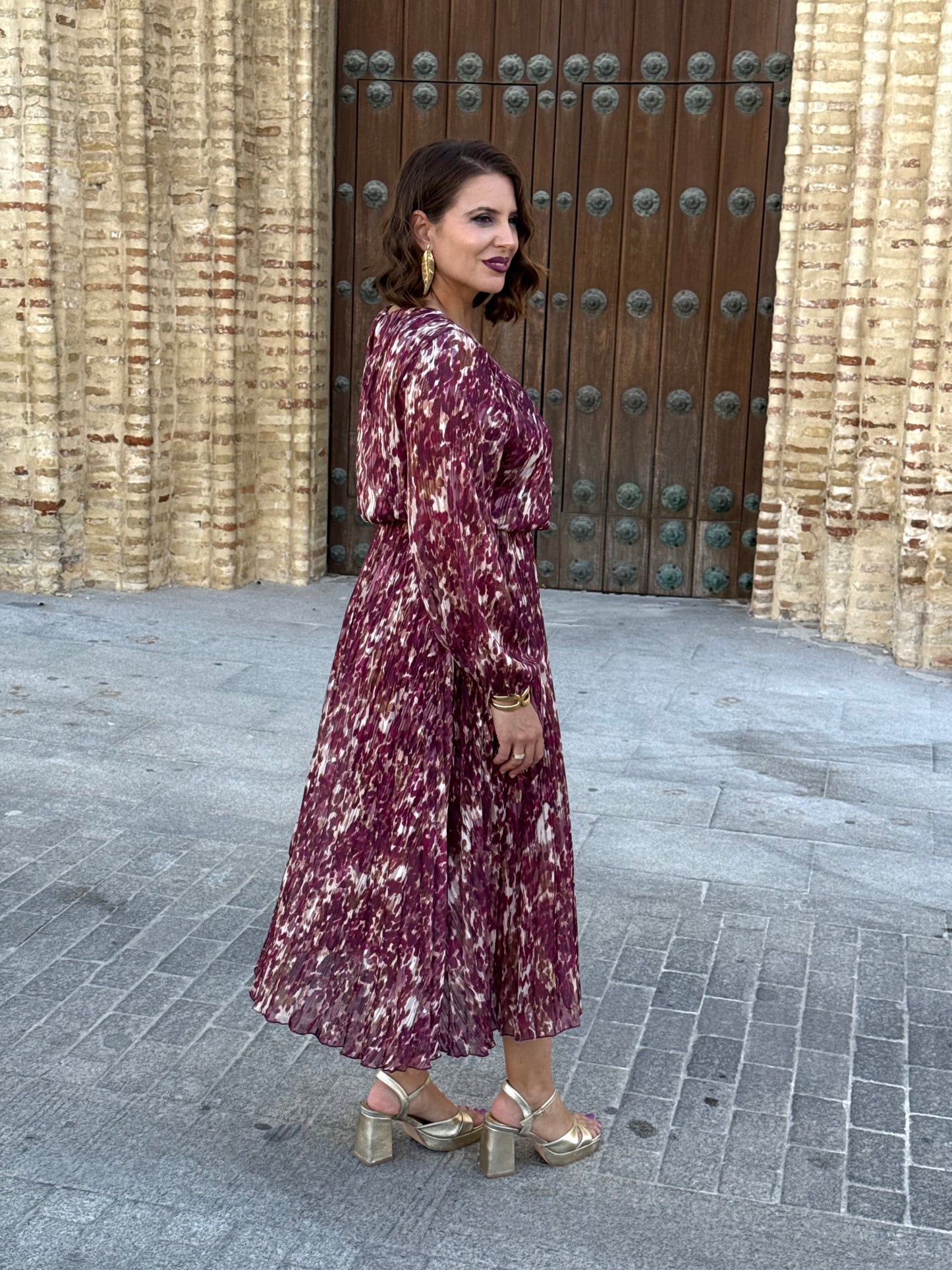 Vestido Bruma Estampado Buganvilla