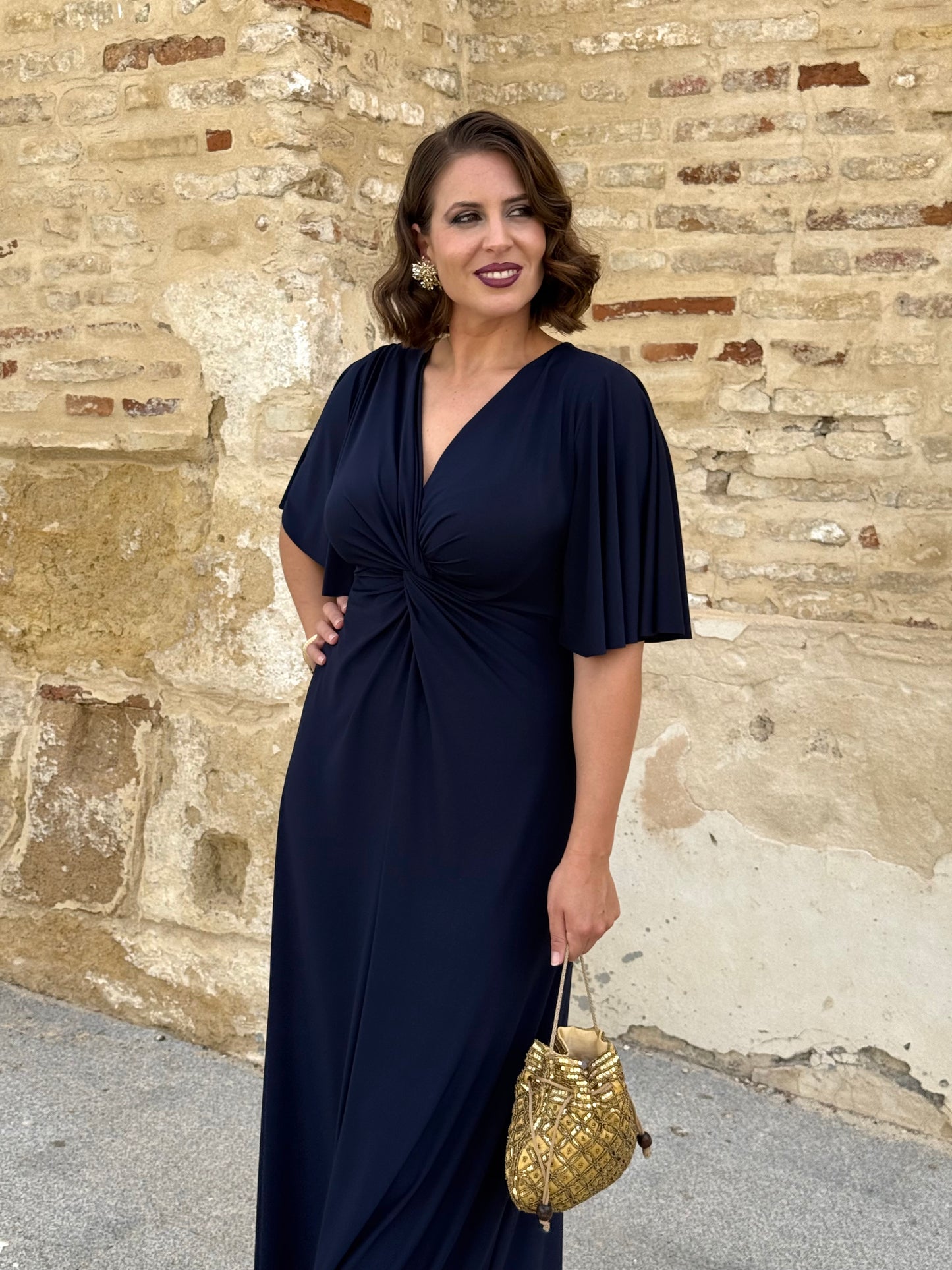 Vestido Zafira Azul Marino
