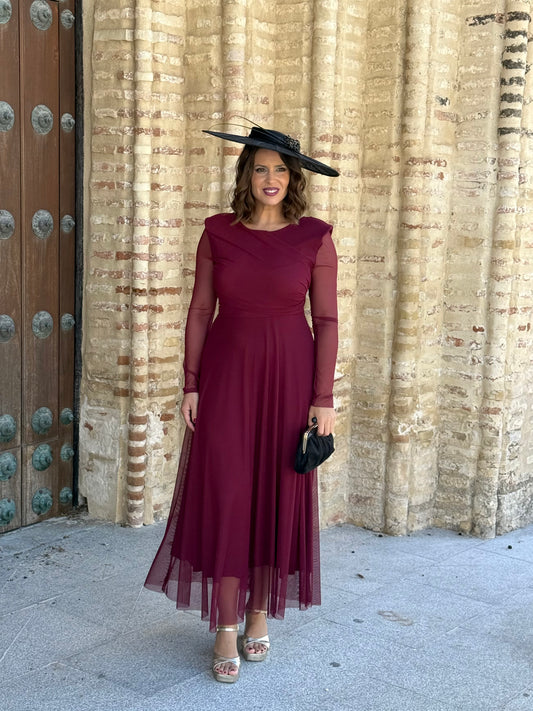 Vestido Dulcinea Burdeos