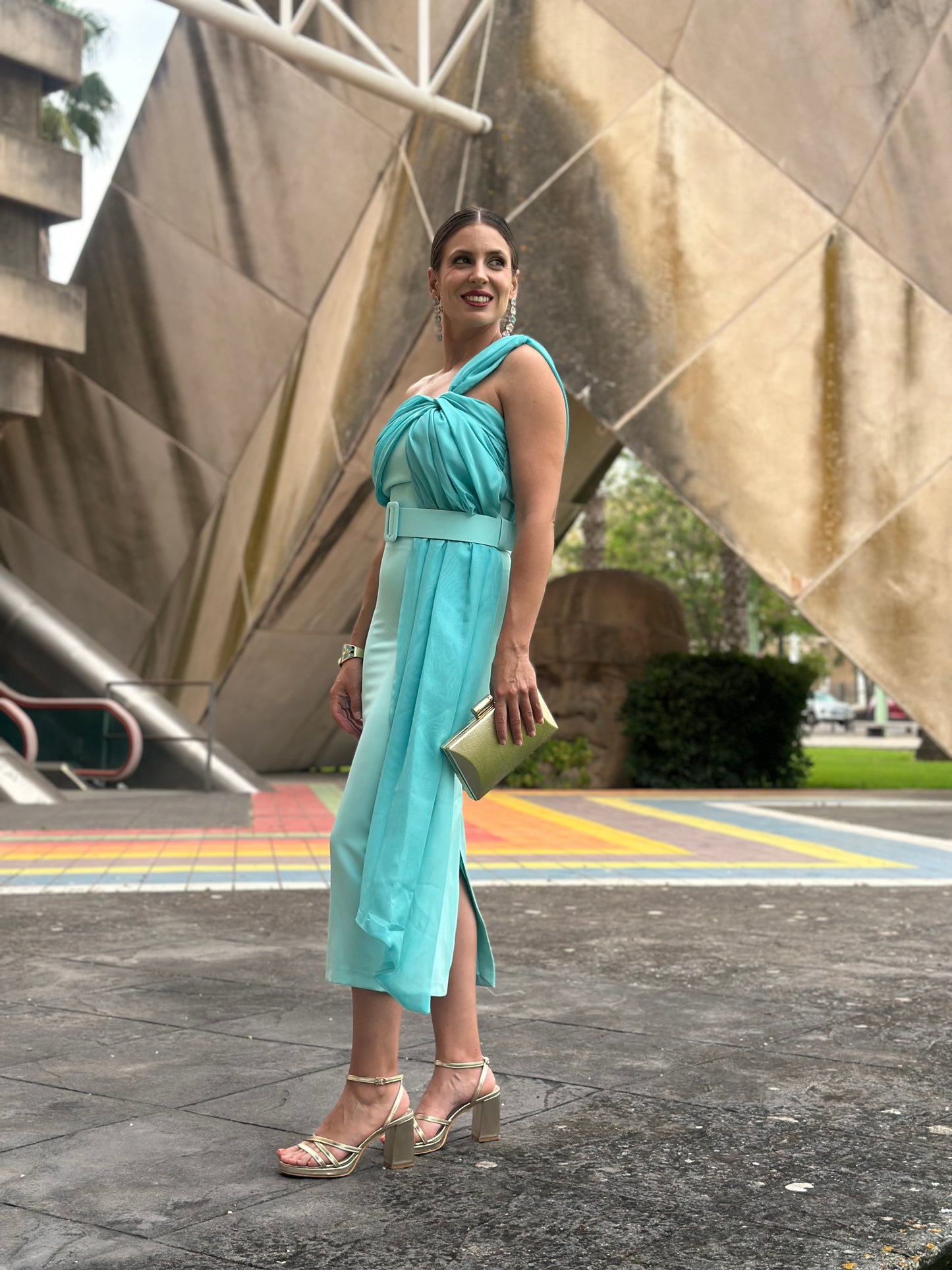 Vestido Serena Verde Pastel