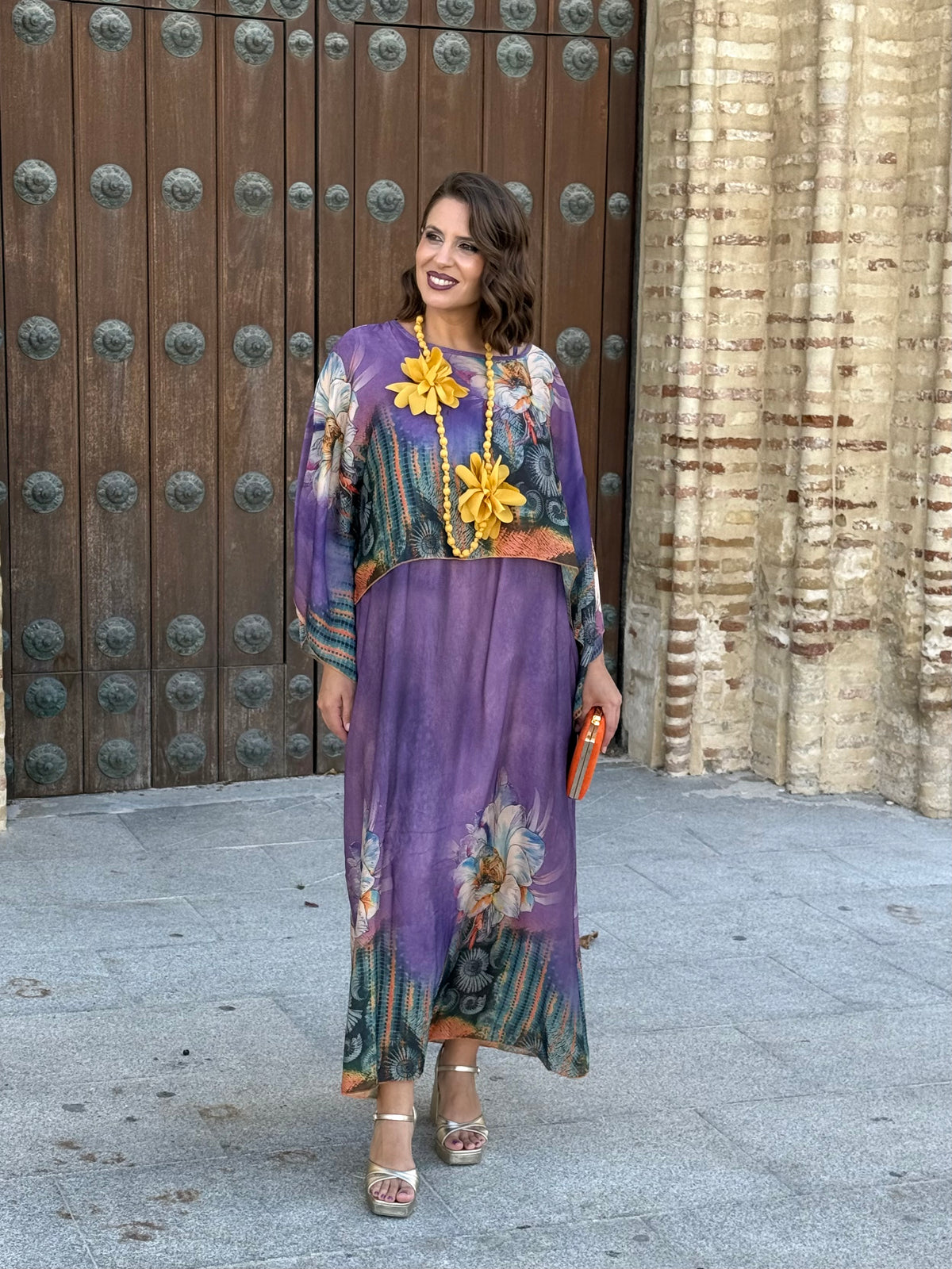 Vestido + Capa Samira Morado