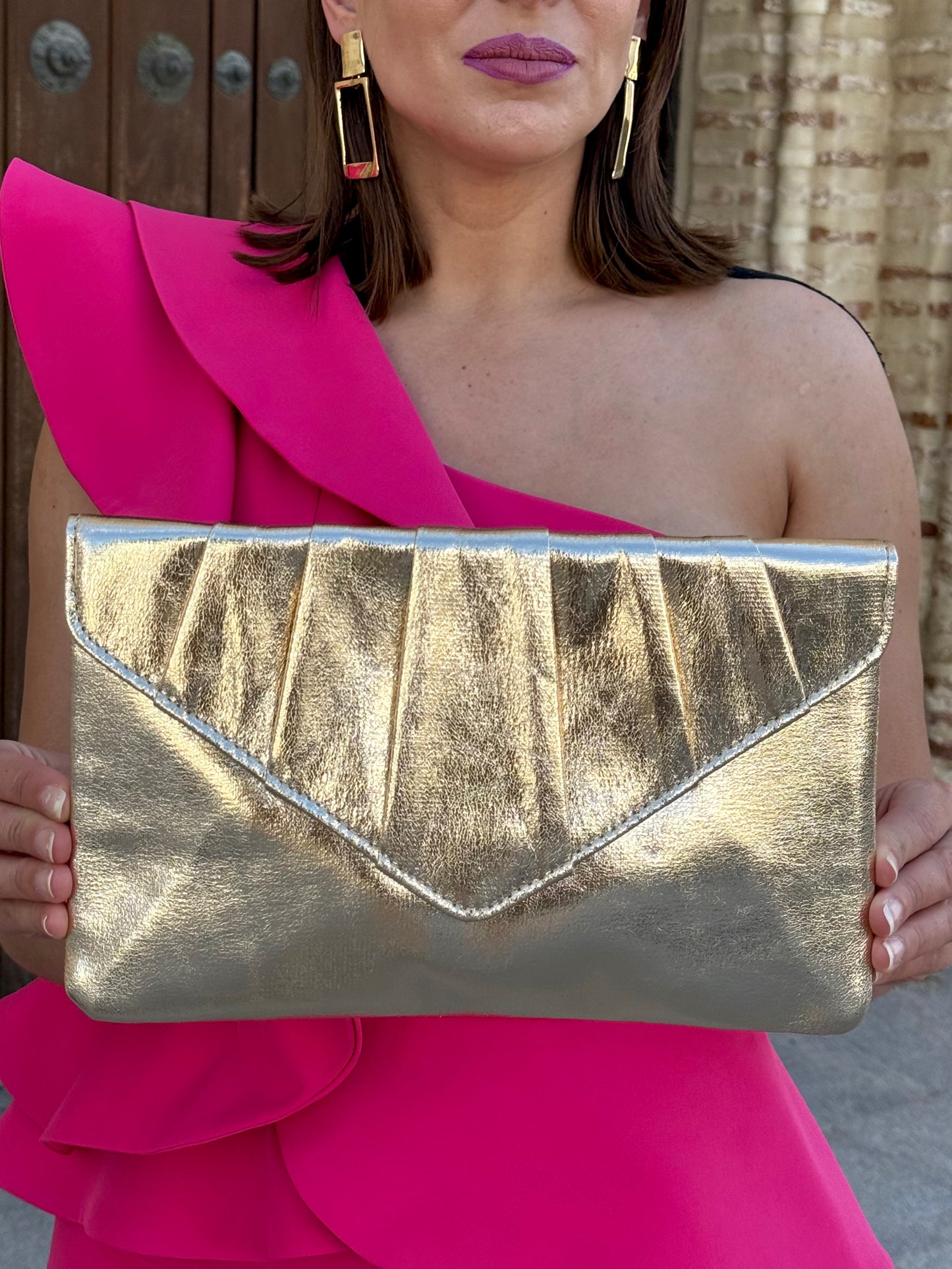 Cartera Marta Dorada