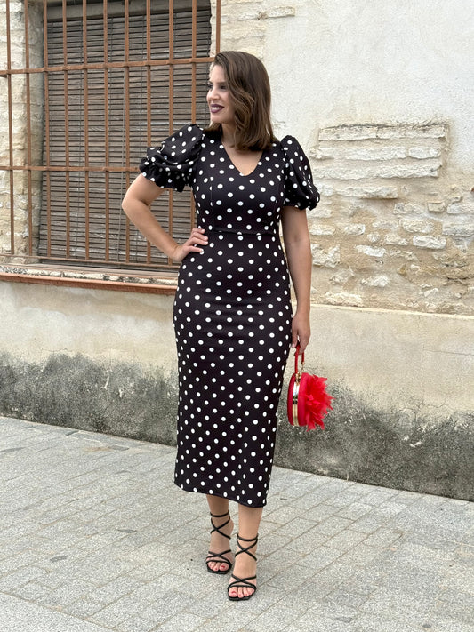 Vestido Mónaco Lunar Negro