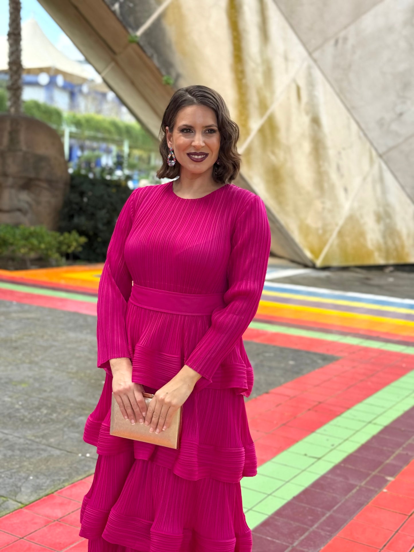 Vestido Lucrecia Fucsia
