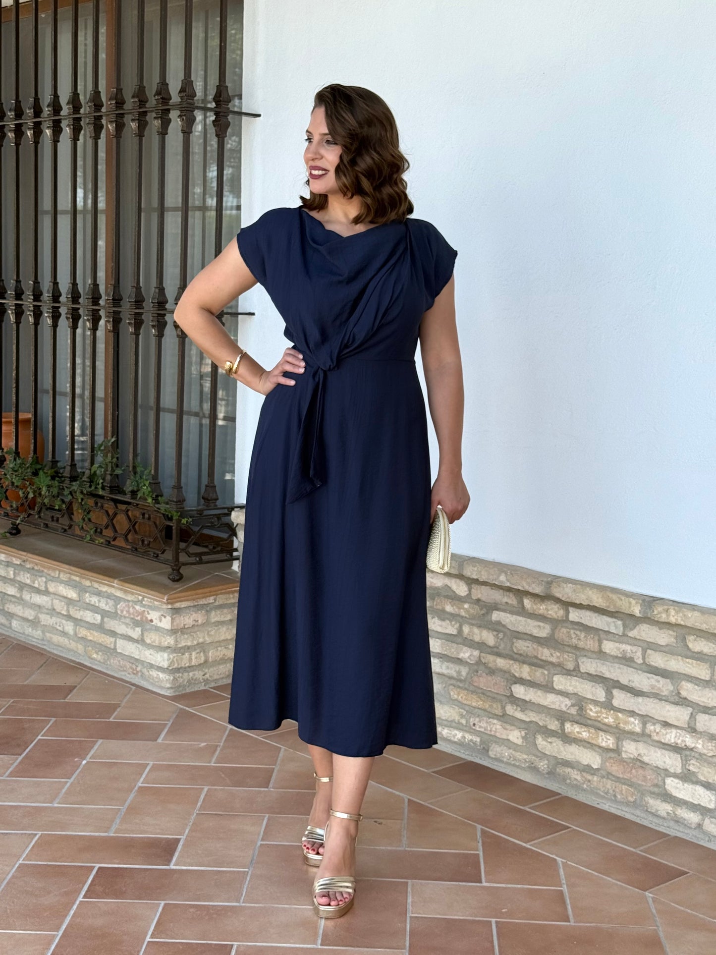 Vestido Sofía  Azul Marino