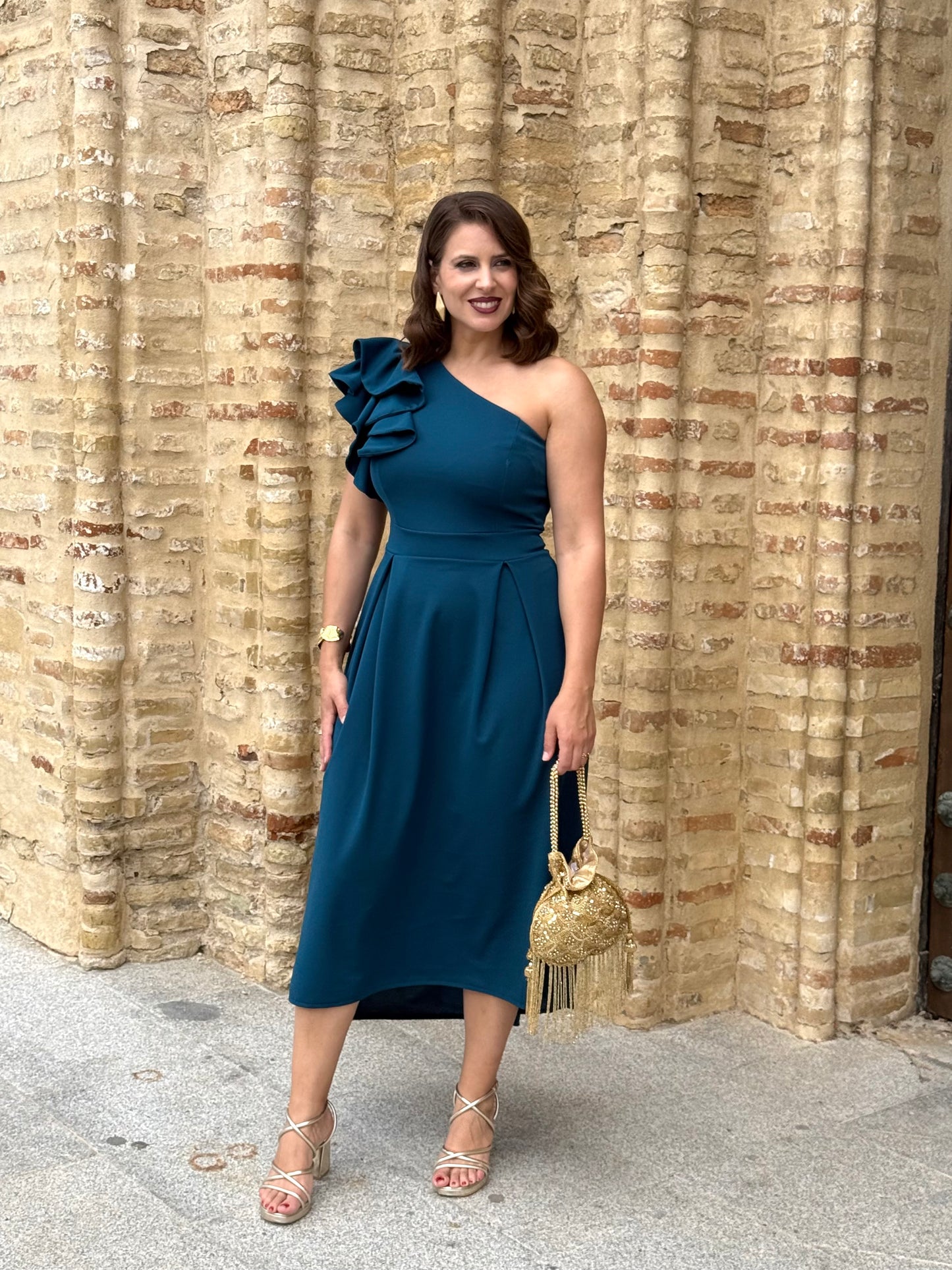 Vestido Nayara Petróleo