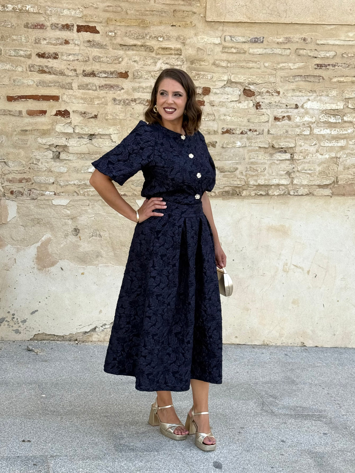 Conjunto Jazmín Azul Marino