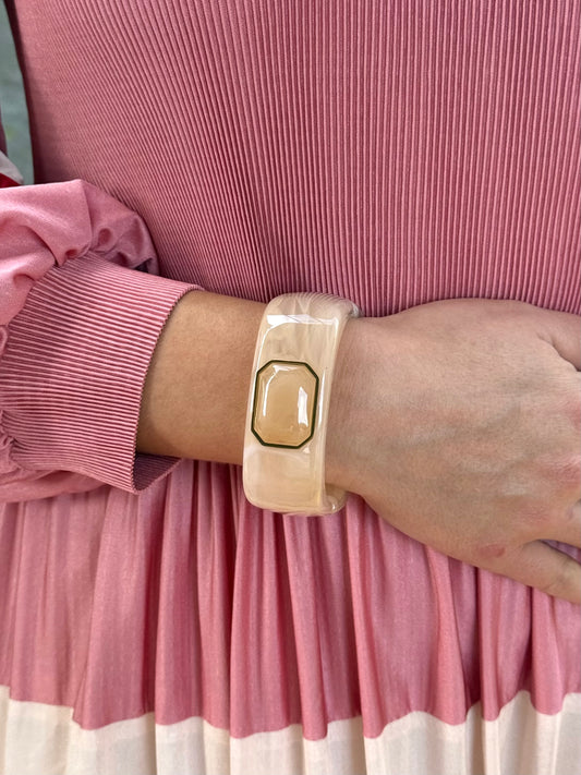 Pulsera Adelaida Beige