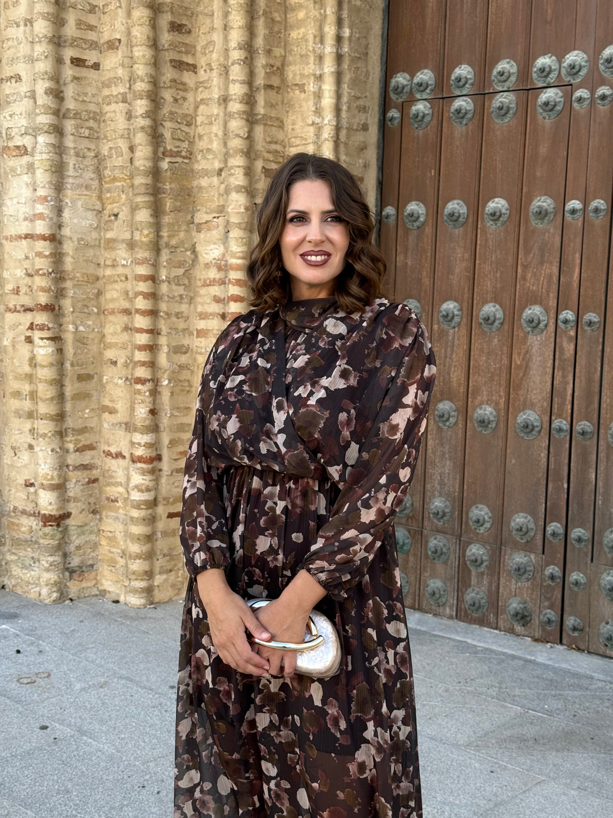 Vestido Martina Marrón