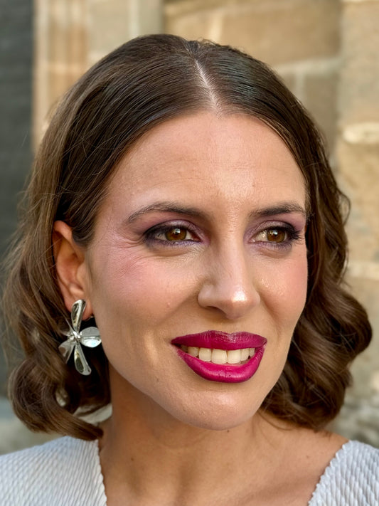 Pendientes Pétalos Plata