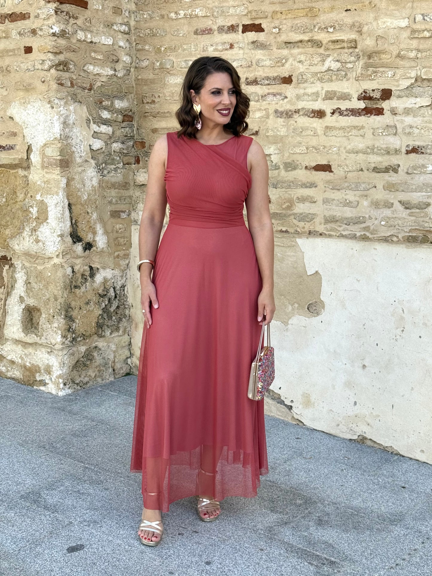 Vestido Dulcinea Coral