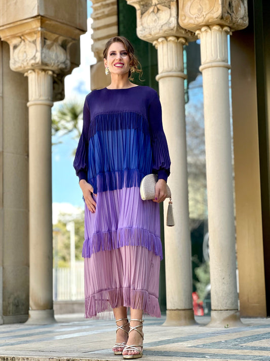 Vestido Adelina Morado