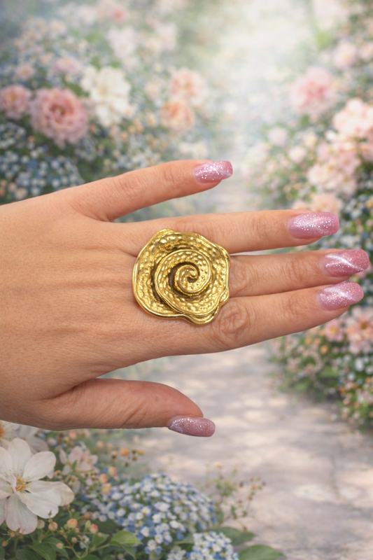 Anillo Rosa Dorado