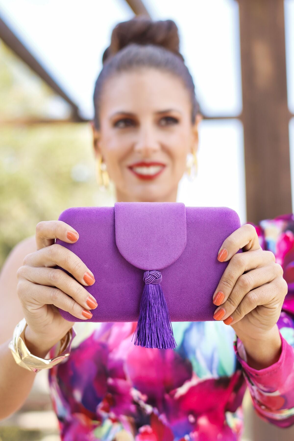 Bolso Borlón Morado