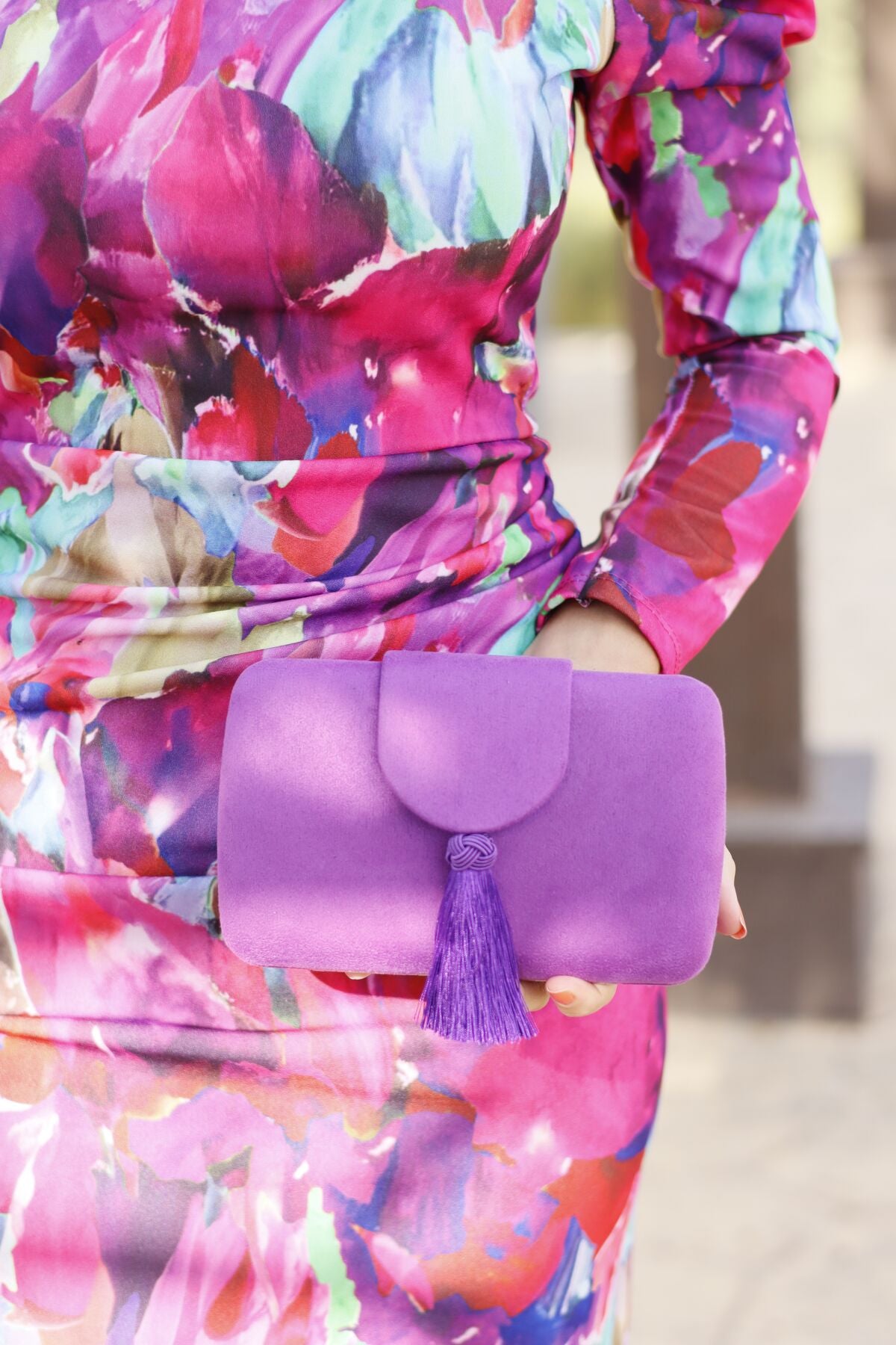 Bolso Borlón Morado