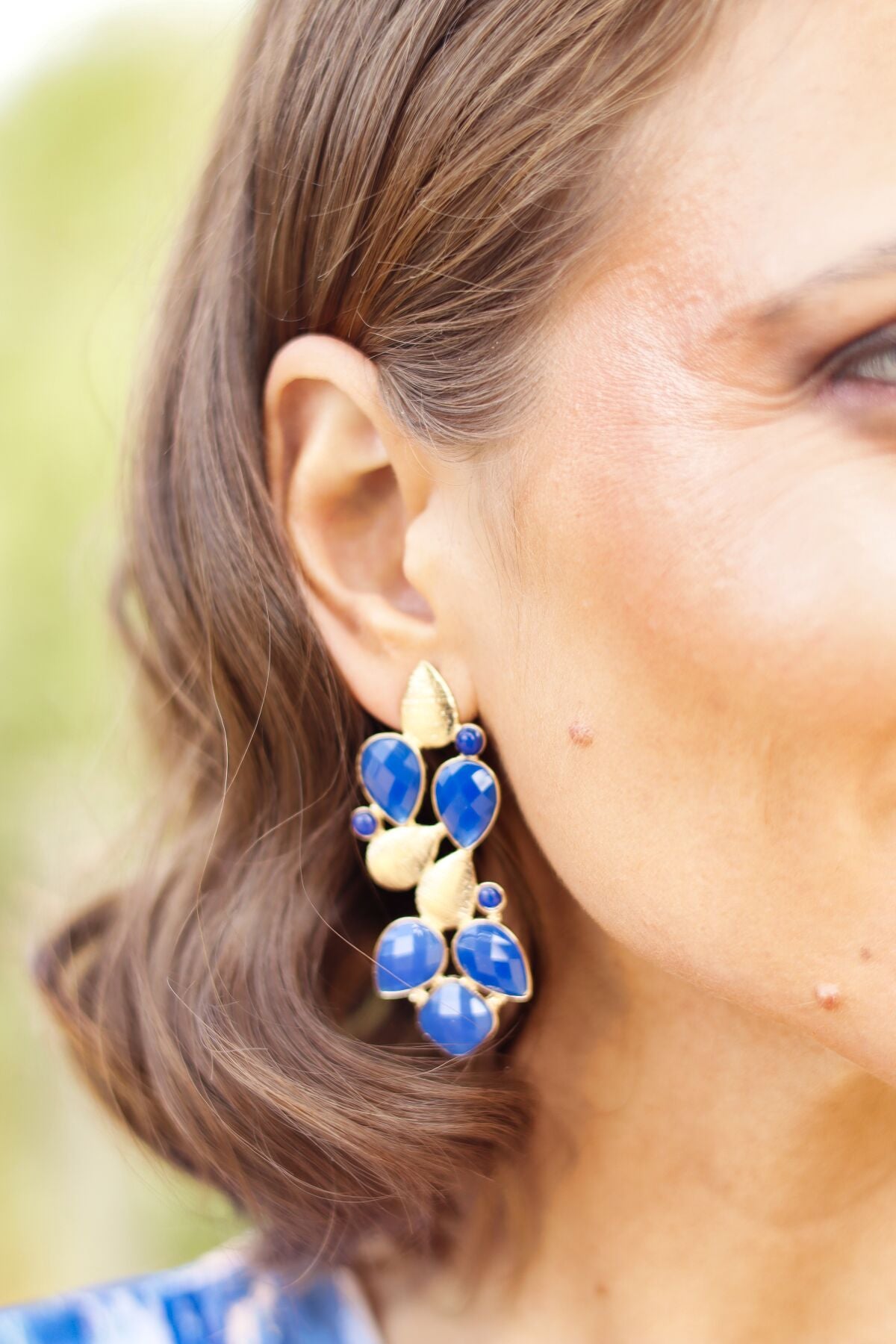 Pendientes Lirio Azul