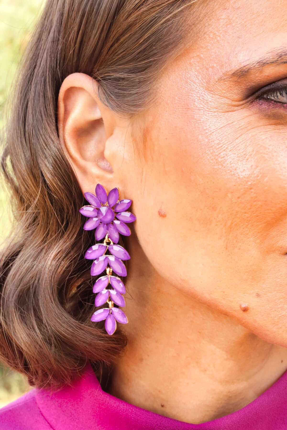 Pendientes Zamarra Morado