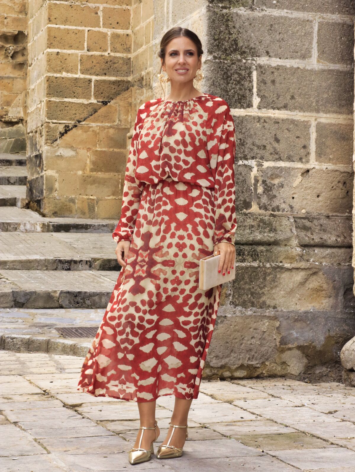 Vestido Nicoletta Anaranjado