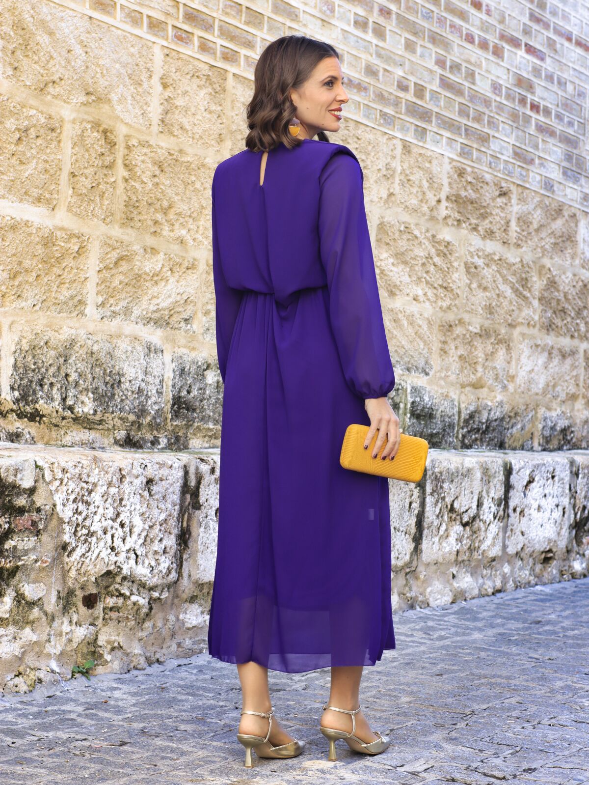 Vestido Garfio Morado