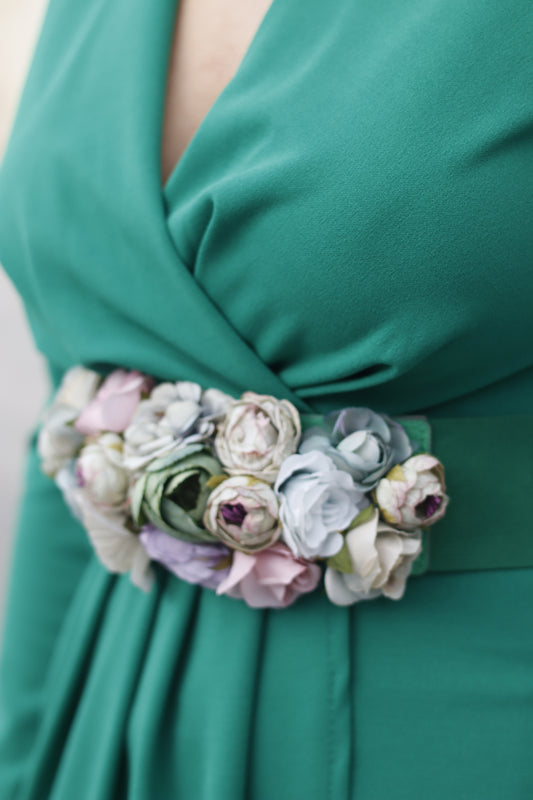 Cinturón Floral Verde