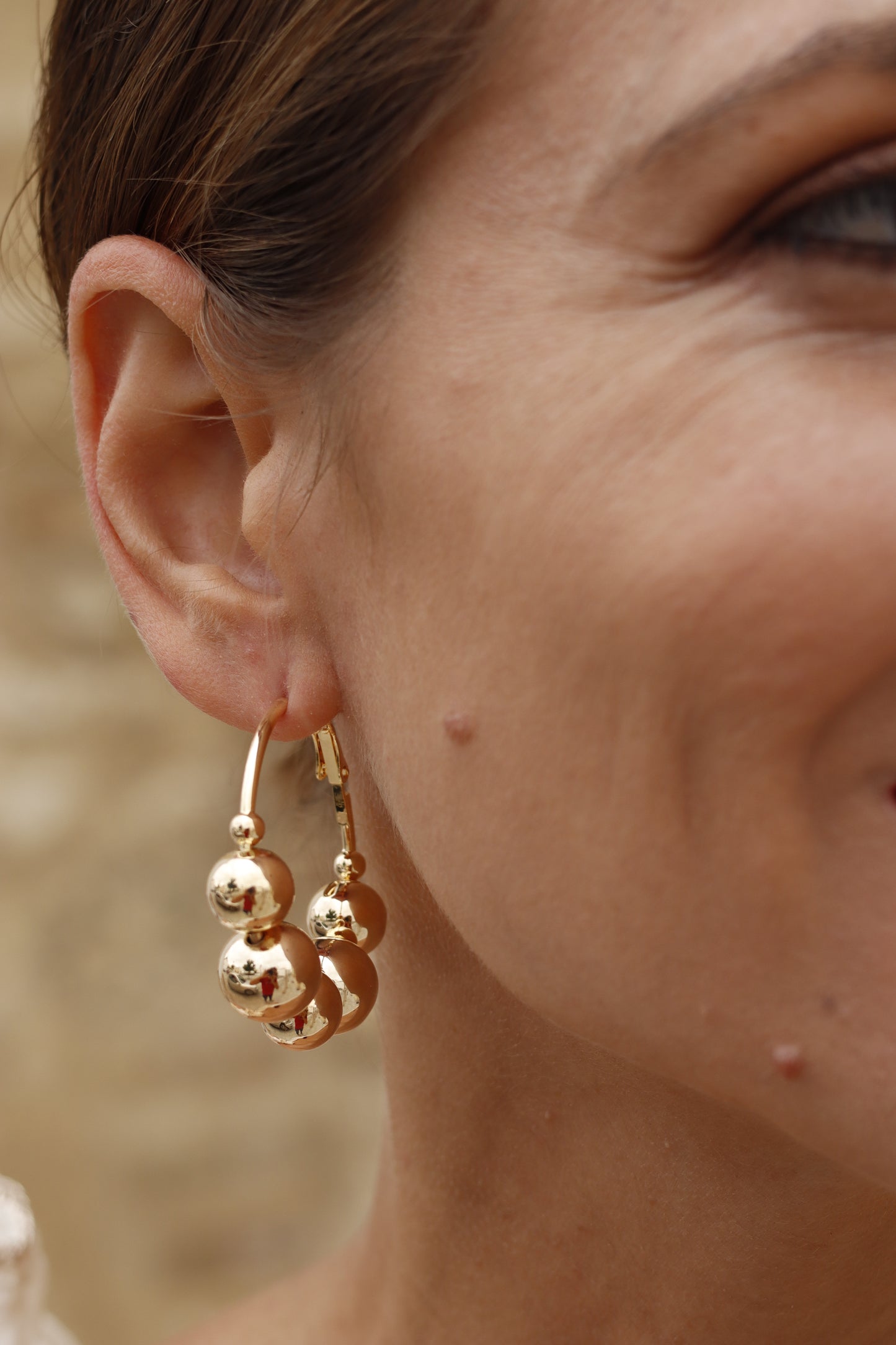 Pendientes Perlitas Dorado