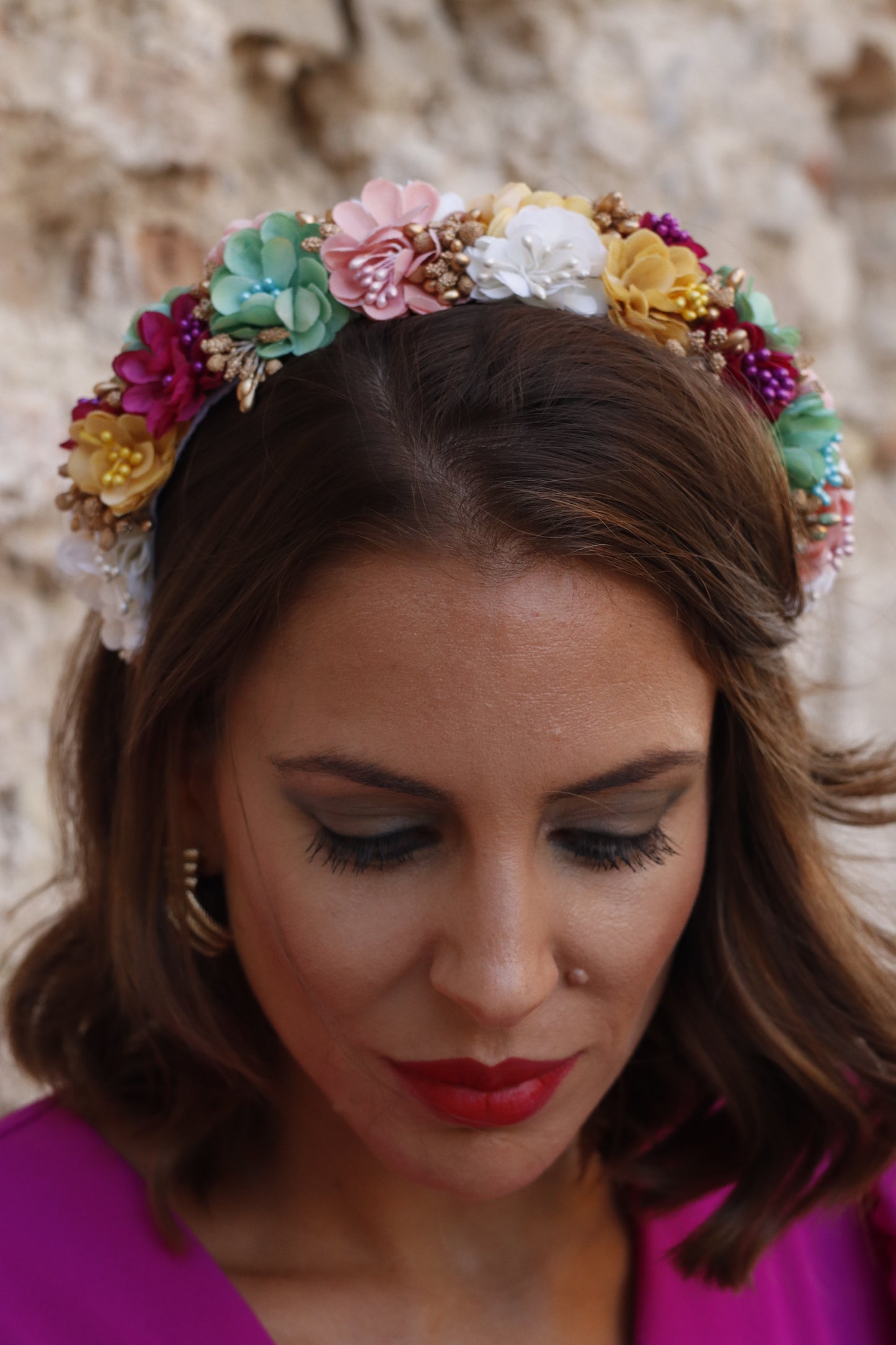 Diadema Floral Multicolor