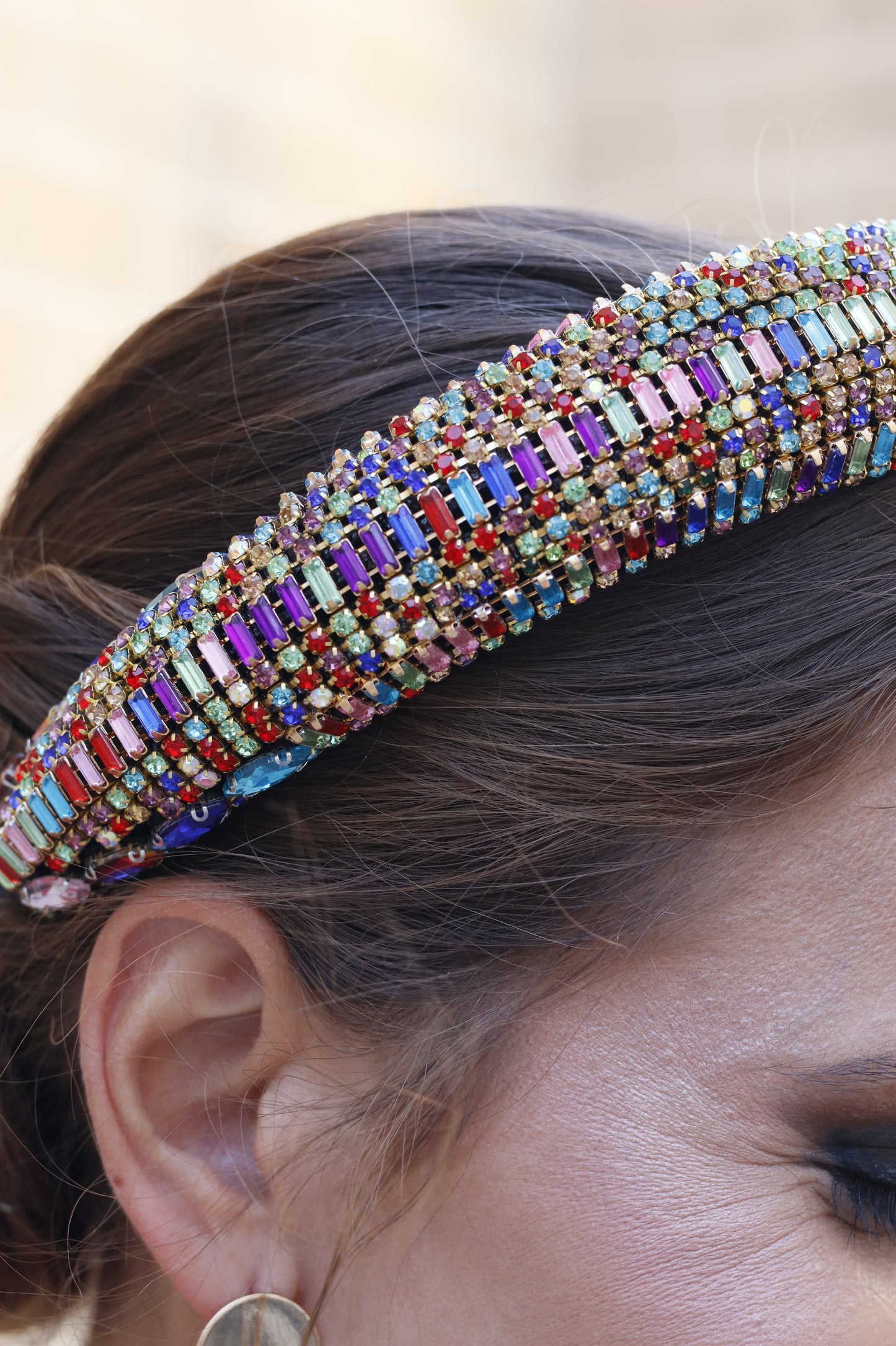 Diadema Cristal Multicolor