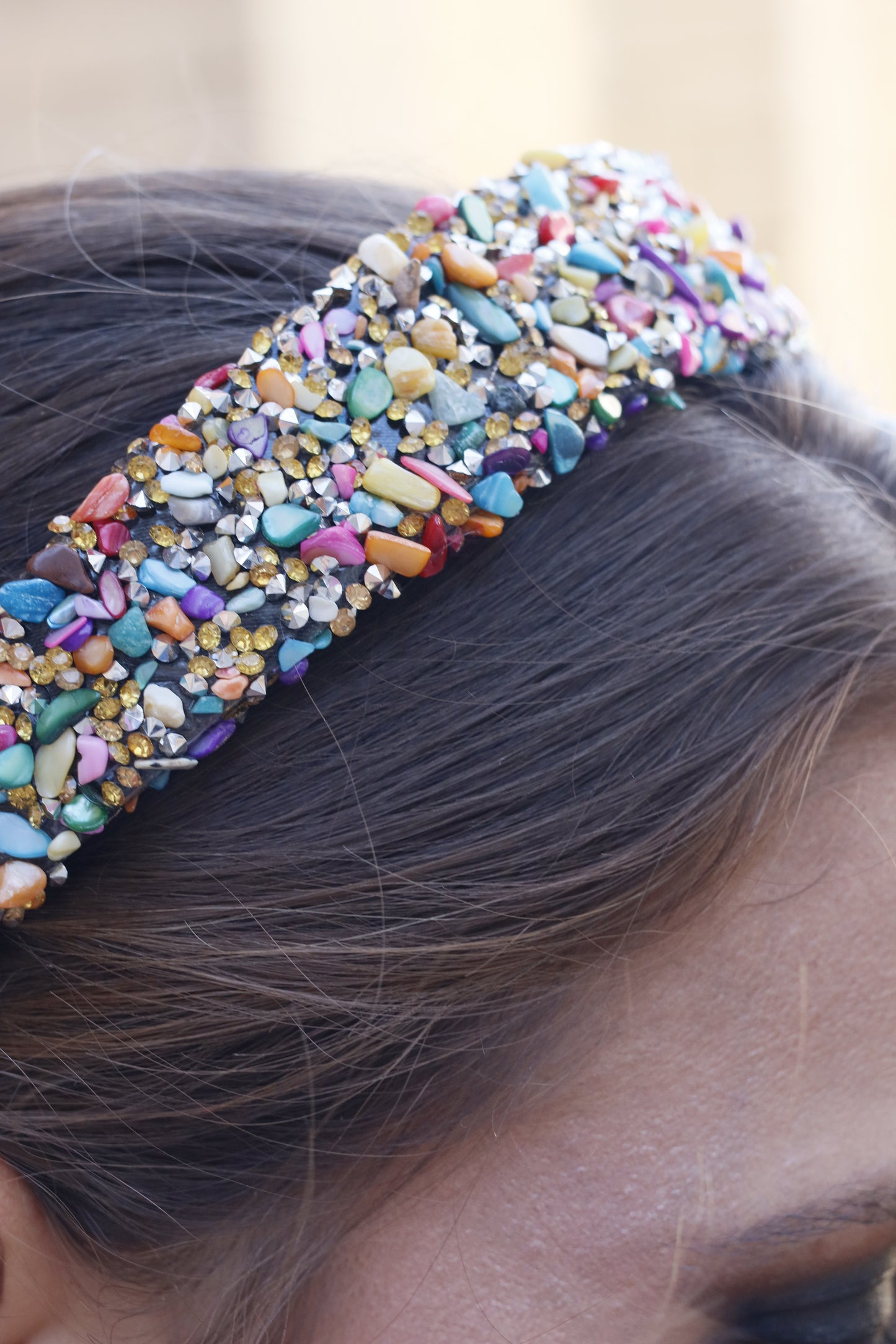 Diadema Piedras Multicolor